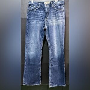 🧿Lucky Brand Street Hipster Low Rise Blue Classic Bootleg Jeans